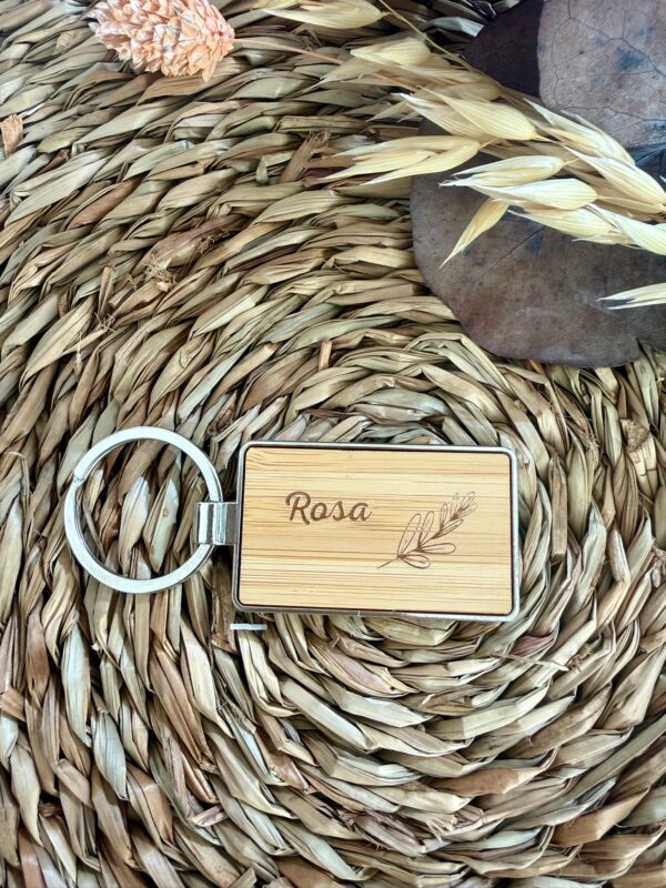 Llavero "bambú y metal"